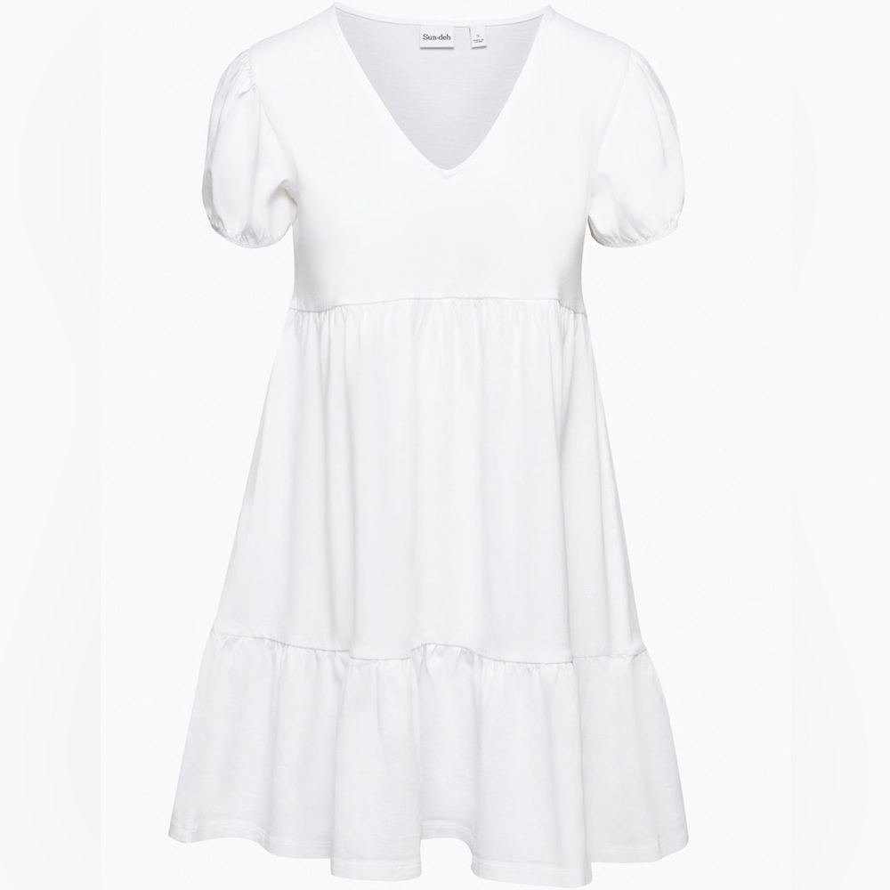 Aritzia Sunday Best White Mini Cruise Dress